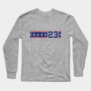 Retro USA Banner Number 23 Long Sleeve T-Shirt